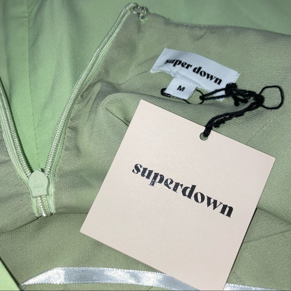 Revolve superdown Montana Tie Front Mini Dress - Picture 4 of 5